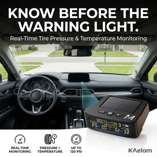 Know before the warning light — real-time tire pressure and temperature monitoring